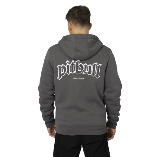 Bluza rozpinana z kapturem PIT BULL "RUFFIN RING" - grafitowy
