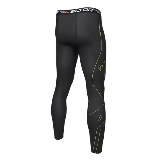 Legginsy kompresyjne Beltor Grappler I CAN & I WILL - żółty