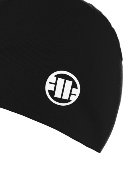 Czapka zimowa bawełniana PIT BULL "Small Logo II" - czarny