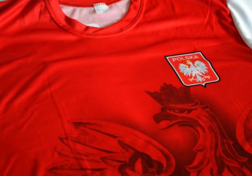 Koszulka piłkarska "Polska" - czerwona