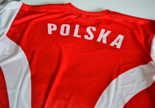 Koszulka piłkarska "Polska" - czerwona