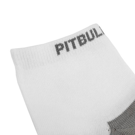 PIT BULL &quot;Quarter&quot; socks, 2 pack - white / gray