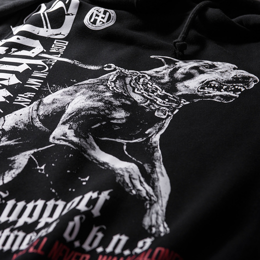 Longsleeve Dobermans Aggressive "DOBERMANS SUPPORT" LS220" - granatowy