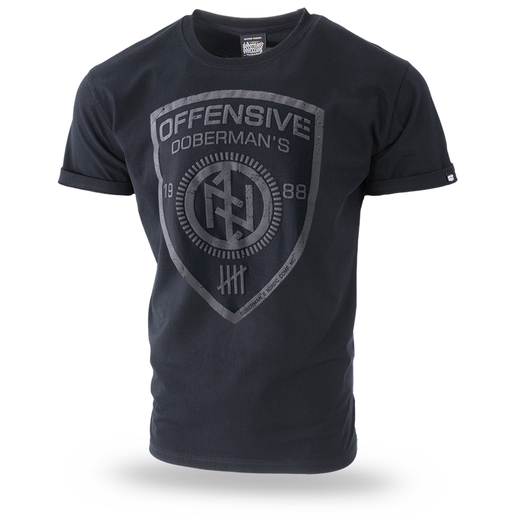 Koszulka T-shirt Dobermans Aggressive "Offensive Shield TS237" - czarna