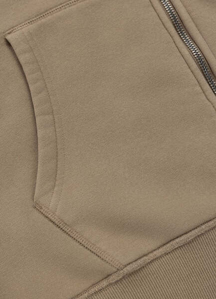 PIT BULL "HACKETT" Men's Zip-Up Hoodie - Light Brown