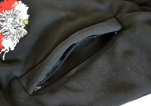 Spodnie dresowe bawełniane Aquila "Orzeł" - czarne