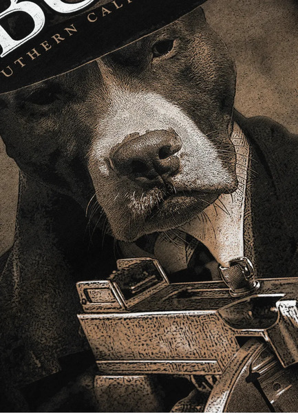 PIT BULL &quot;TOMMY GUN&quot; Men&#39;s T-Shirt - Black