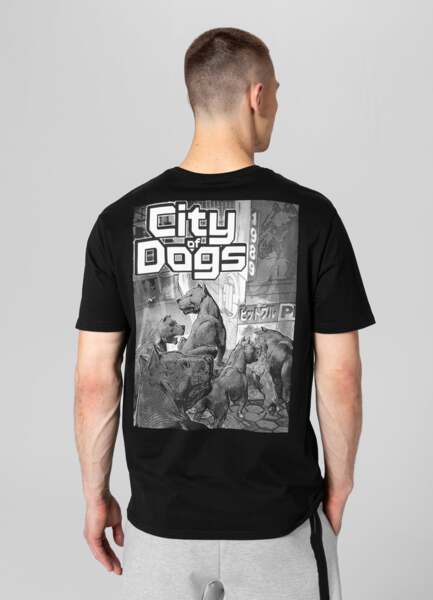PIT BULL &quot;CITY OF DOG&quot; T-shirt - black