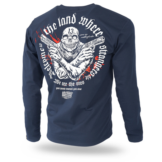 Longsleeve Dobermans Aggressive "BANG BANG" LS330 - granatowy