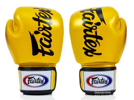 RĘKAWICE BOKSERSKIE FAIRTEX BGV19 (gold) "K"