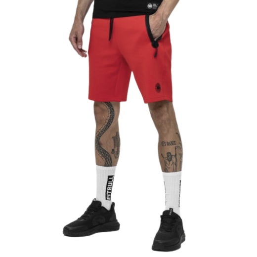 Szorty dresowe męskie PIT BULL "DOGWOOD" - czerwony