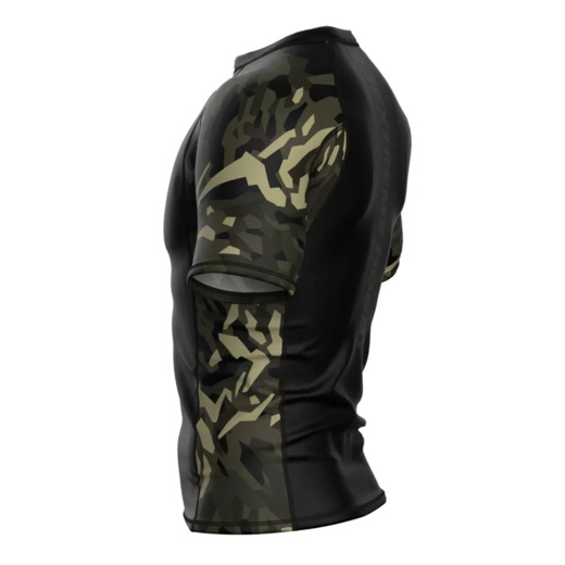 Short sleeve rashguard męski Extreme Hobby | JUNGLE PANTHER - czarny