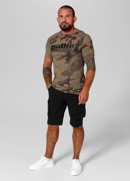 Koszulka PIT BULL slim fit "Classic Boxing" - woodland camo