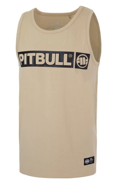 Tank Top PIT BULL slim fit męski "Hilltop" - piaskowy