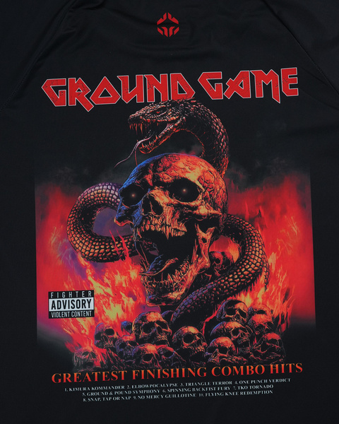 Koszulka treningowa Ground Game "Inferno" - czarny