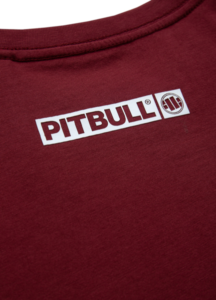 T-shirt PIT BULL "Hilltop" '22 - burgundy