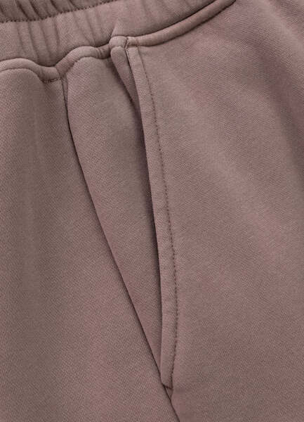 Men's sweat shorts WASHED PIT BULL "LANCASTER II" - burgundy