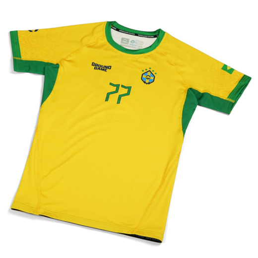 Rashguard GROUND GAME Brazil Football krótki rękaw