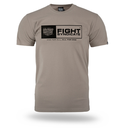Koszulka T-shirt Dobermans Aggressive "FIGHT SYNDICATE TS420" - beżowa