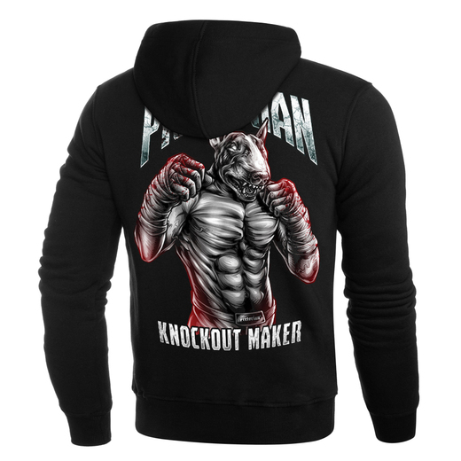 Bluza z kapturem Pretorian "Knockout Maker" - czarna