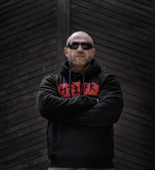 Koszulka T-shirt Dobermans Aggressive "STORMER" TS387 - granatowa