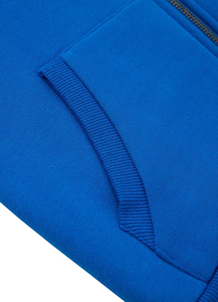 Bluza dziecięca rozpinana z kapturem PIT BULL Junior "HILLTOP" - royal blue