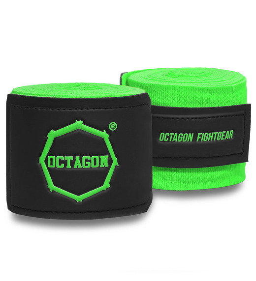Bandaże bokserskie owijki Octagon 3 m Fightgear Supreme Basic - jasny zielony