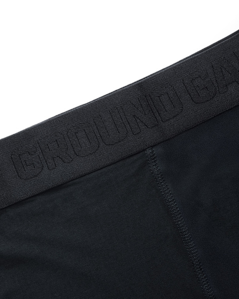 Ground Game Sports Men&#39;s Bamboo Boxer Shorts 3-Pack - Black/Black