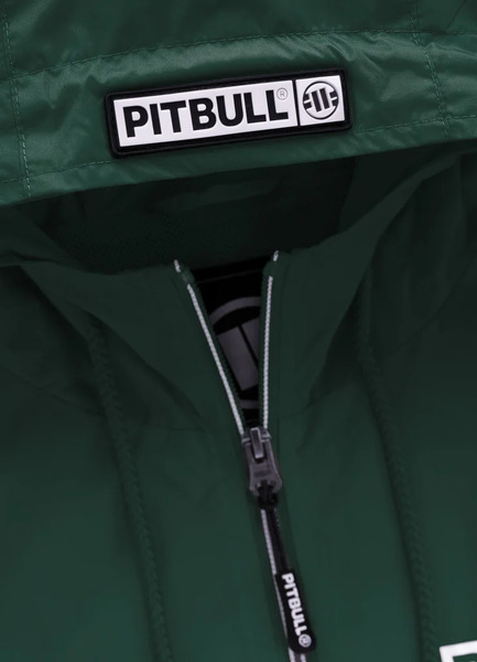 Kurtka wiosenna PIT BULL "Athletic Logo" '23 - ciemnozielona