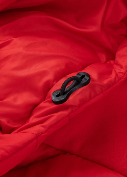 Kurtka hybrydowa przejściowa z kapturem PIT BULL "PALOMAR" - czerwony