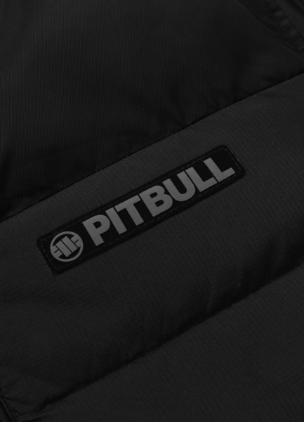 Kurtka zimowa pikowana z kapturem PIT BULL "DILLON" - czarny