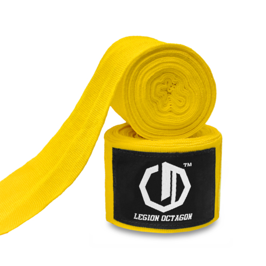 Bandaż bokserski 4m Legion Octagon Standard - yellow