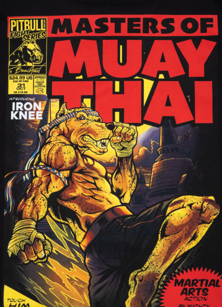 Koszulka PIT BULL "Master of Muay Thai" '23 - czarna