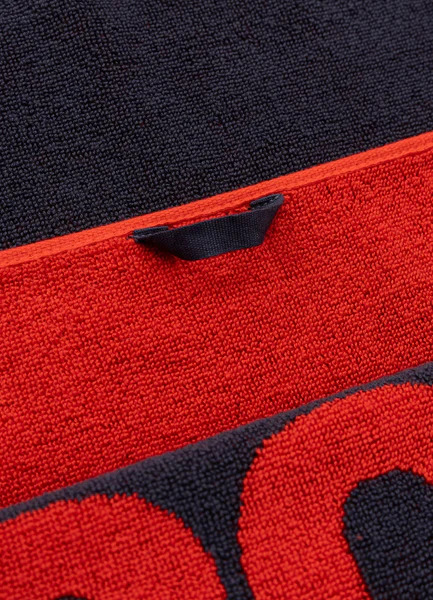 PIT BULL &quot;HILLTOP&quot; Bath Towel - Graphite/Fire Red