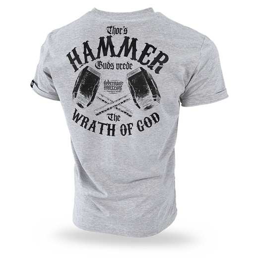 T-shirt Dobermans Aggressive &quot;THOR HAMMER&quot; TS298E - gray