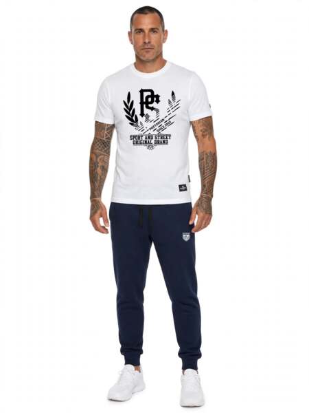 Pretorian "Crest 3D" Drawstring Sweatpants - Navy Blue