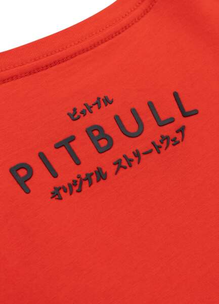 Koszulka PIT BULL "FUJI" - Ognistoczerwona