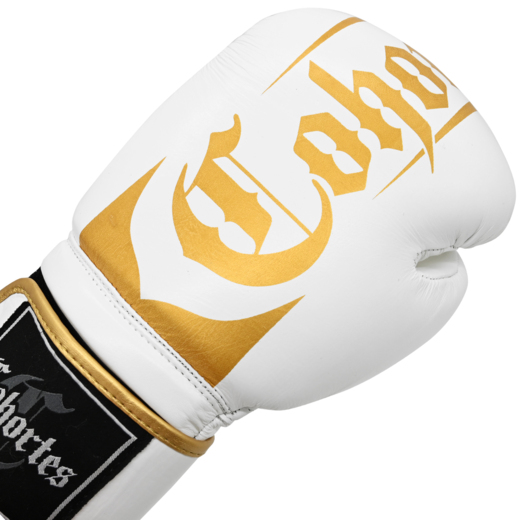 Cohortes "Cornibus Cohort" leather boxing gloves - white/gold
