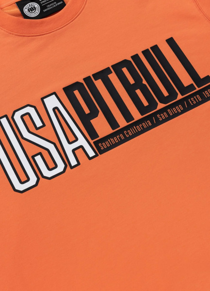 Bluza męska PIT BULL "USA" - pomarańczowa