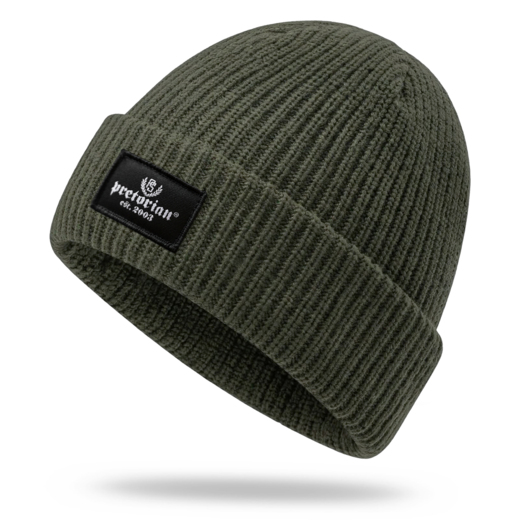 Czapka zimowa Pretorian "Ribbed Est.2003" - khaki