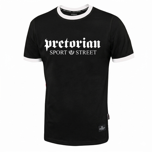 Pretorian Ringer "Sport & Street" T-Shirt - Black