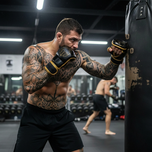 Ground Game MMA Sparring Gloves "Logo 3.0 Gold"