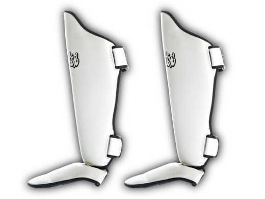Shin and foot protectors Fairtex SP5 (white) &quot;COMPETITION&quot; &quot;K&quot;