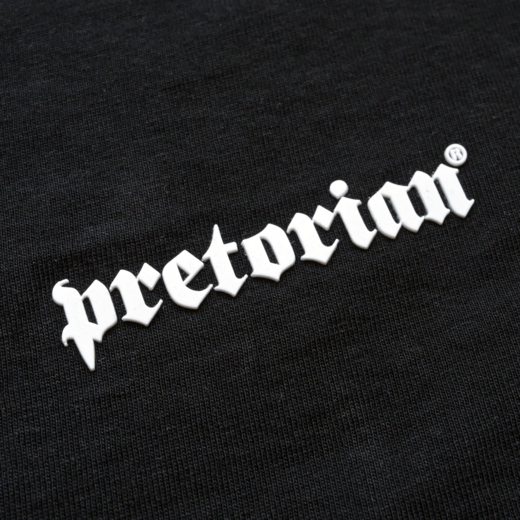 Koszulka polo Pretorian Line "Logo 3D white" - czarna