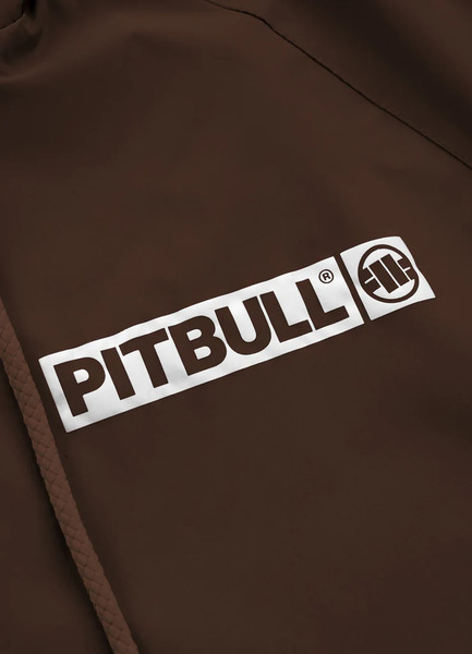 Kurtka wiosenna PIT BULL "Athletic Logo" '23 - brązowa