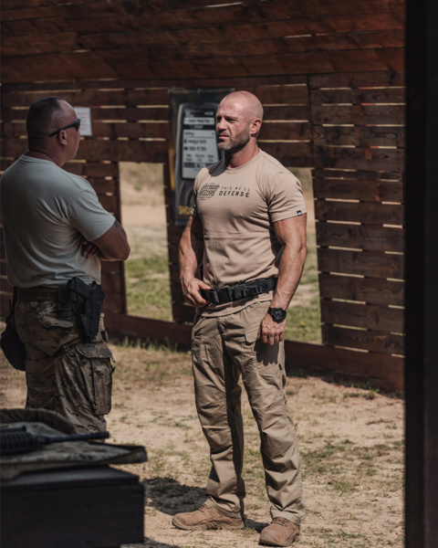 Koszulka T-shirt Dobermans Aggressive DEFENSE TS356 - beżowa