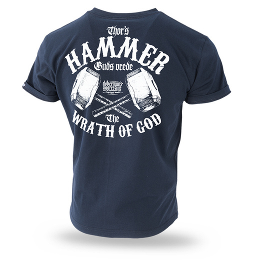 T-shirt Dobermans Aggressive &quot;THOR HAMMER&quot; TS298D - navy blue