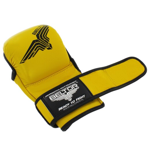 MMA training gloves Beltor "Training" yellow