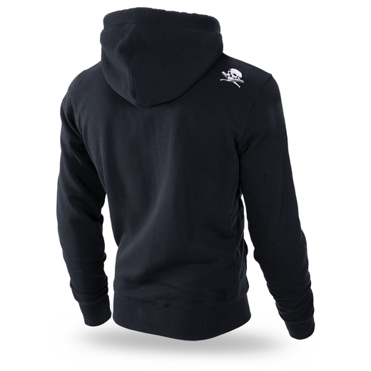 Bluza z kapturem Dobermans Aggressive "Skull BK250" - czarna
