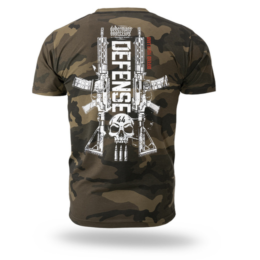 Koszulka T-shirt Dobermans Aggressive "DEFEND YOUR LAND TS418" - camo piaskowy